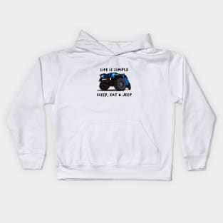 American Jeep Blue Kids Hoodie